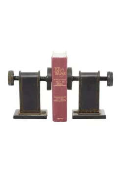 Deals 🤩 Industrial Metal Bookends - Set of 2 by Monroe Lane 🤩 -Monroe Lane Sales Belk 31962