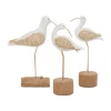 Buy 😀 Contemporary Polystone Sculpture - Set of 3 by Monroe Lane 🎁