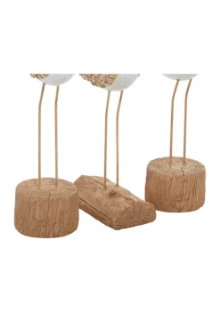 Buy 😀 Contemporary Polystone Sculpture - Set of 3 by Monroe Lane 🎁 -Monroe Lane Sales Belk 31988