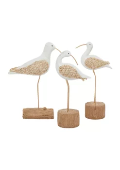 Buy 😀 Contemporary Polystone Sculpture - Set of 3 by Monroe Lane 🎁 -Monroe Lane Sales Belk 31992