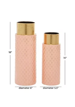 Brand new 😉 Contemporary Metal Vase - Set of 2 by Monroe Lane ⭐ -Monroe Lane Sales Belk 31996