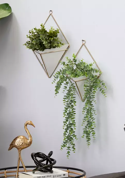 Buy 💯 Contemporary Metal Planter - Set of 2 by Monroe Lane ❤️ 2 Buy 💯 Contemporary Metal Planter - Set of 2 by Monroe Lane ❤️ - Image 2