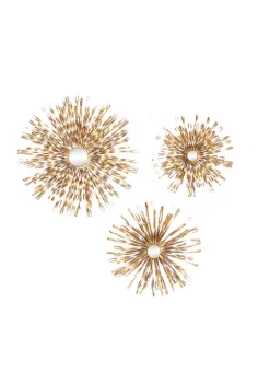 Discount 🔔 Modern Metal Wall Decor - Set of 3 by Monroe Lane 🎉 -Monroe Lane Sales Belk 3204