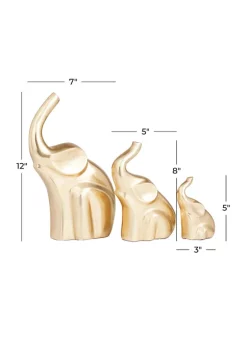 Outlet ⌛ Glam Aluminum Sculpture - Set of 3 by Monroe Lane 🎉 -Monroe Lane Sales Belk 32042