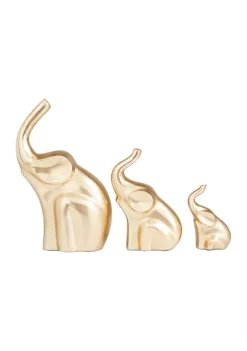 Outlet ⌛ Glam Aluminum Sculpture - Set of 3 by Monroe Lane 🎉 -Monroe Lane Sales Belk 32043