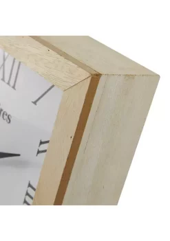 Discount ✨ Farmhouse Wood Clock by Monroe Lane 💯 -Monroe Lane Sales Belk 3208