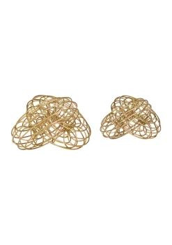 Discount 🎁 Contemporary Metal Sculpture - Set of 2 by Monroe Lane 😉 -Monroe Lane Sales Belk 32080