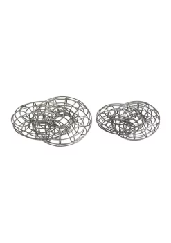 Discount 🎁 Contemporary Metal Sculpture - Set of 2 by Monroe Lane 😉 -Monroe Lane Sales Belk 32081