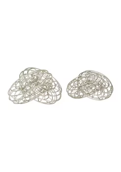 Discount 🎁 Contemporary Metal Sculpture - Set of 2 by Monroe Lane 😉 -Monroe Lane Sales Belk 32083