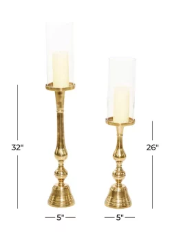Best reviews of ✨ Traditional Aluminum Hurricane Lamp - Set of 2 by Monroe Lane 🛒 -Monroe Lane Sales Belk 3216