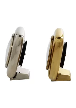 Brand new 👍 Contemporary Aluminum Clock - Set of 2 by Monroe Lane 😍 -Monroe Lane Sales Belk 32214