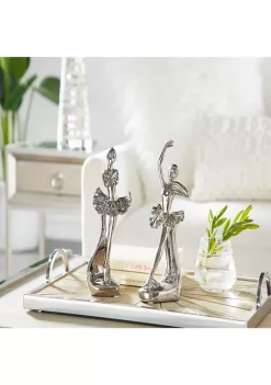 Outlet 🥰 Glam Ceramic Sculpture - Set of 2 by Monroe Lane ⭐ -Monroe Lane Sales Belk 32232