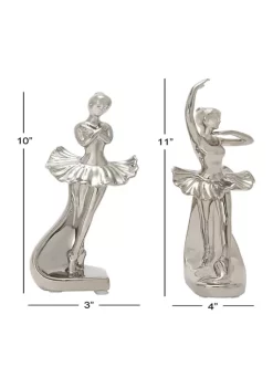 Outlet 🥰 Glam Ceramic Sculpture - Set of 2 by Monroe Lane ⭐ -Monroe Lane Sales Belk 32235