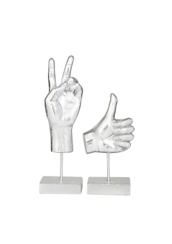 Best Pirce 🌟 Eclectic Resin Sculpture - Set of 2 by Monroe Lane 🔔 -Monroe Lane Sales Belk 32282