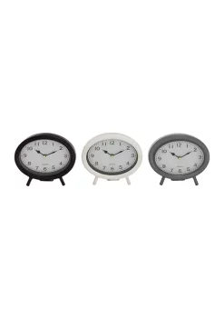 New ❤️ Traditional Metal Clock - Set of 3 by Monroe Lane ⭐
