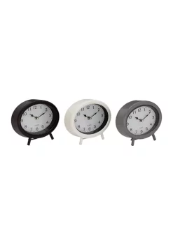 New ❤️ Traditional Metal Clock - Set of 3 by Monroe Lane ⭐ -Monroe Lane Sales Belk 32328