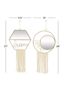 Outlet π Contemporary Metal Wall Mirror - Set of 2 by Monroe Lane π 12 Outlet π Contemporary Metal Wall Mirror - Set of 2 by Monroe Lane π -Monroe Lane Sales Belk 32347