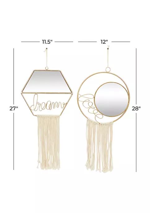 Outlet π Contemporary Metal Wall Mirror - Set of 2 by Monroe Lane π 5 Outlet π Contemporary Metal Wall Mirror - Set of 2 by Monroe Lane π - Image 5