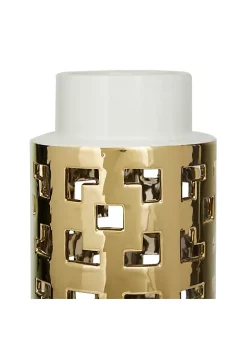 Brand new 👏 Glam Ceramic Vase by Monroe Lane 💯 -Monroe Lane Sales Belk 32411