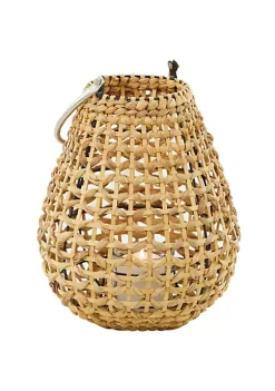 Best Sale ⌛ Natural Metal Candle Lantern by Monroe Lane ❤️ -Monroe Lane Sales Belk 32456