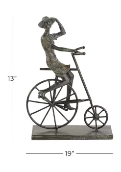Cheap 🔔 Polystone Traditional Bicycle Sculpture by Monroe Lane 🛒 -Monroe Lane Sales Belk 32471