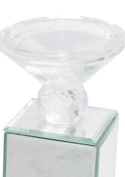 Best deal 🎉 Glam Glass Candle Holder by Monroe Lane 🧨 -Monroe Lane Sales Belk 32493