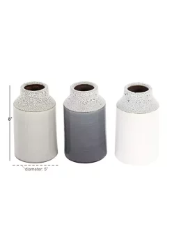 Top 10 💯 Coastal Porcelain Vase - Set of 3 by Monroe Lane ⌛ -Monroe Lane Sales Belk 32586