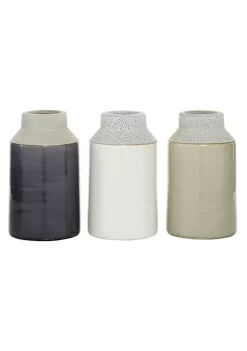 Top 10 💯 Coastal Porcelain Vase - Set of 3 by Monroe Lane ⌛ -Monroe Lane Sales Belk 32588