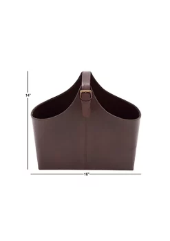 Budget ⭐ Modern Leather Magazine Holder by Monroe Lane 🤩 -Monroe Lane Sales Belk 326