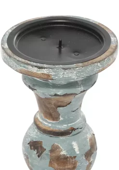 Outlet 😍 Traditional Wood Candle Holder - Set of 3 by Monroe Lane 👏 -Monroe Lane Sales Belk 3262