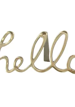 Discount ✔️ Glam Aluminum Decorative Sign - Set of 3 by Monroe Lane ✨ -Monroe Lane Sales Belk 32630