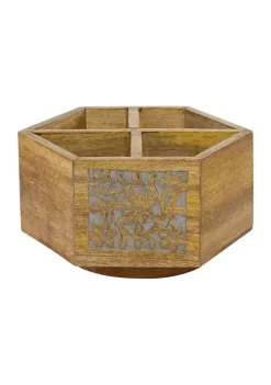 Hot Sale 🛒 Rustic Wood Wine Holder by Monroe Lane 🥰 -Monroe Lane Sales Belk 32659