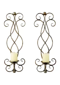 Brand new 🤩 Traditional Metal Wall Sconce - Set of 2 by Monroe Lane 🌟 -Monroe Lane Sales Belk 3274