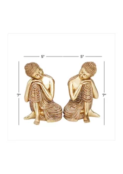 Coupon ❤️ Traditional Polystone Sculpture - Set of 2 by Monroe Lane ✔️ -Monroe Lane Sales Belk 32743