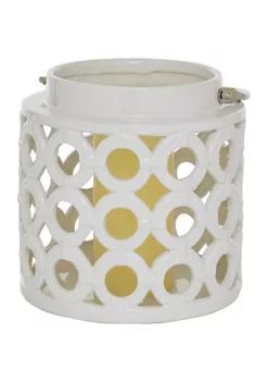 Best reviews of 💯 Contemporary Ceramic Candle Lantern by Monroe Lane 🌟 -Monroe Lane Sales Belk 32759