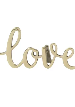 Best Sale 😀 Glam Aluminum Decorative Sign - Set of 3 by Monroe Lane 🥰 -Monroe Lane Sales Belk 32805