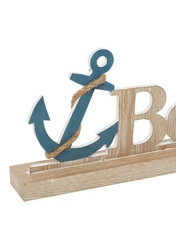 Best deal ❤️ Coastal Wood Decorative Sign by Monroe Lane 🤩 -Monroe Lane Sales Belk 32818