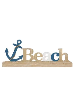 Best deal ❤️ Coastal Wood Decorative Sign by Monroe Lane 🤩 -Monroe Lane Sales Belk 32820