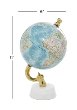Discount 😀 Coastal Aluminum Globe by Monroe Lane 🥰 -Monroe Lane Sales Belk 32877