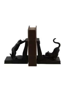 New 🔥 Eclectic Polystone Bookends - Set of 2 by Monroe Lane ⌛ -Monroe Lane Sales Belk 3288
