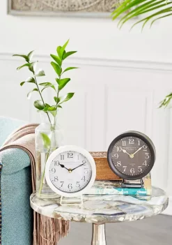 Cheapest 🧨 Vintage Metal Clock - Set of 2 by Monroe Lane 😀 -Monroe Lane Sales Belk 32882