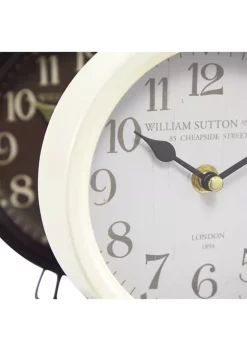 Cheapest 🧨 Vintage Metal Clock - Set of 2 by Monroe Lane 😀 -Monroe Lane Sales Belk 32883