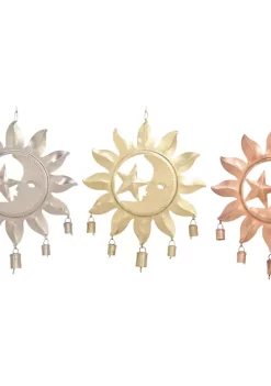 Coupon 😍 Eclectic Metal Windchime - Set of 3 by Monroe Lane 🔥 -Monroe Lane Sales Belk 32889