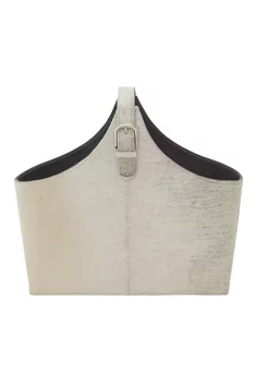 Budget ⭐ Modern Leather Magazine Holder by Monroe Lane 🤩 -Monroe Lane Sales Belk 329