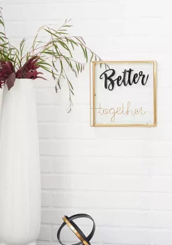 Outlet π Contemporary Glass Decorative Sign by Monroe Lane β