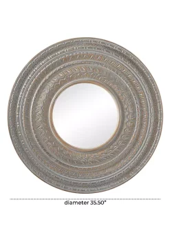 Best Pirce 🛒 French Country Wood Wall Mirror by Monroe Lane 🔥 -Monroe Lane Sales Belk 33063