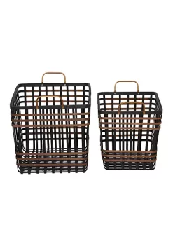 Top 10 🥰 Farmhouse Seagrass Storage Basket - Set of 2 by Monroe Lane 🧨 -Monroe Lane Sales Belk 33089