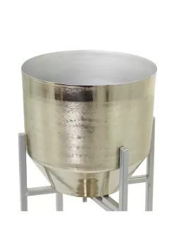 Brand new 😀 Modern Metal Planter - Set of 2 by Monroe Lane ⭐ -Monroe Lane Sales Belk 33104