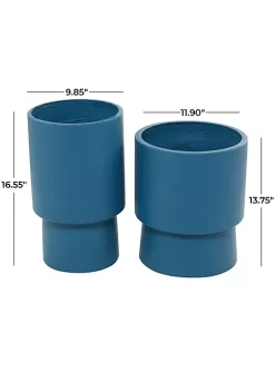 Outlet ✨ Modern Magnesium Oxide Planter - Set of 2 by Monroe Lane 👏 -Monroe Lane Sales Belk 33122