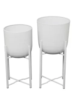 Wholesale ๐ฅ Modern Metal Planter - Set of 2 by Monroe Lane ๐